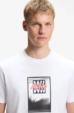 T-Shirt aus Baumwoll-Jersey mit Artwork-Print