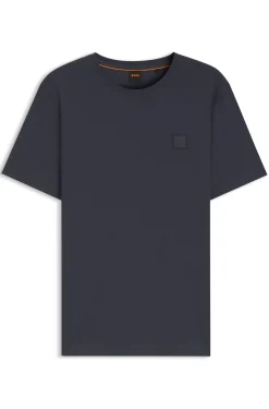T-Shirt aus Baumwoll-Jersey mit Logo-Patch