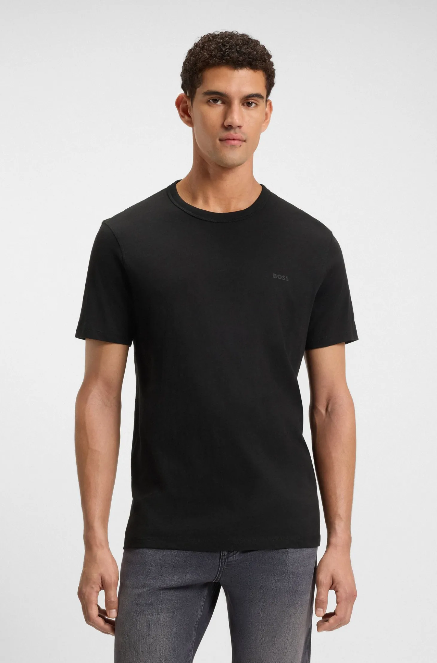 T-Shirt aus Baumwoll-Jersey mit Logo-Detail