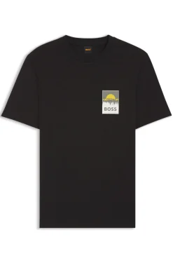 T-Shirt aus Baumwoll-Jersey mit Logo-Artwork