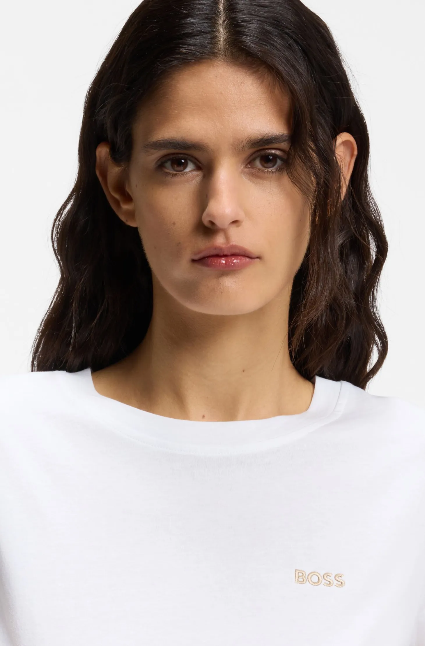 T-Shirt aus Baumwoll-Jersey mit Logo-Detail