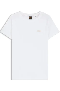 T-Shirt aus Baumwoll-Jersey mit Logo-Detail