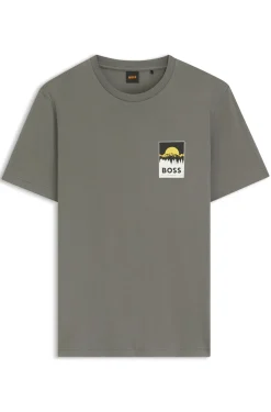 T-Shirt aus Baumwoll-Jersey mit Logo-Artwork