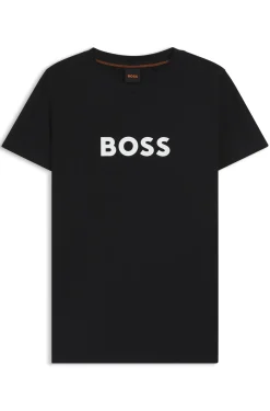 T-Shirt aus Baumwoll-Jersey mit Kontrast-Logo