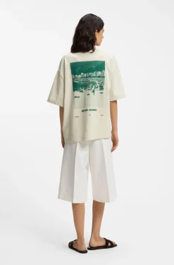 T-Shirt aus Baumwoll-Jersey mit Artwork-Print