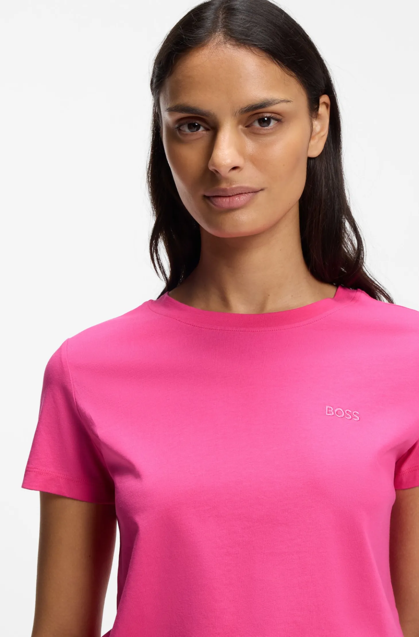T-Shirt aus Baumwoll-Jersey mit Logo-Detail