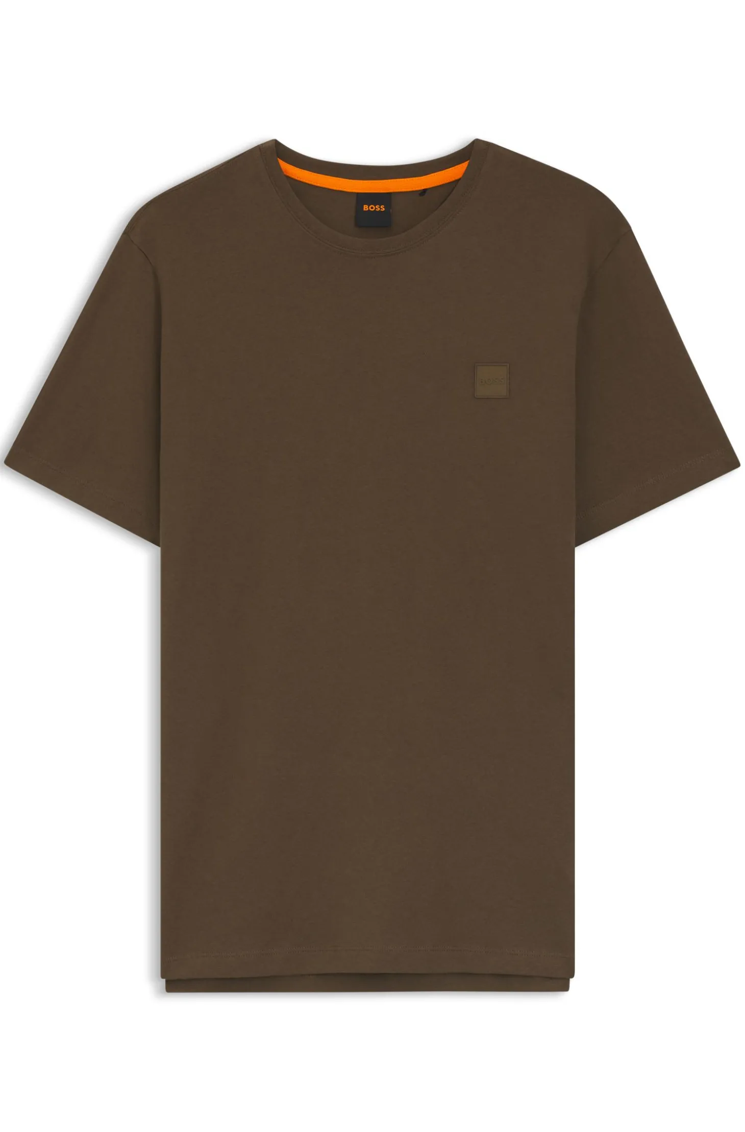 T-Shirt aus Baumwoll-Jersey mit Logo-Patch