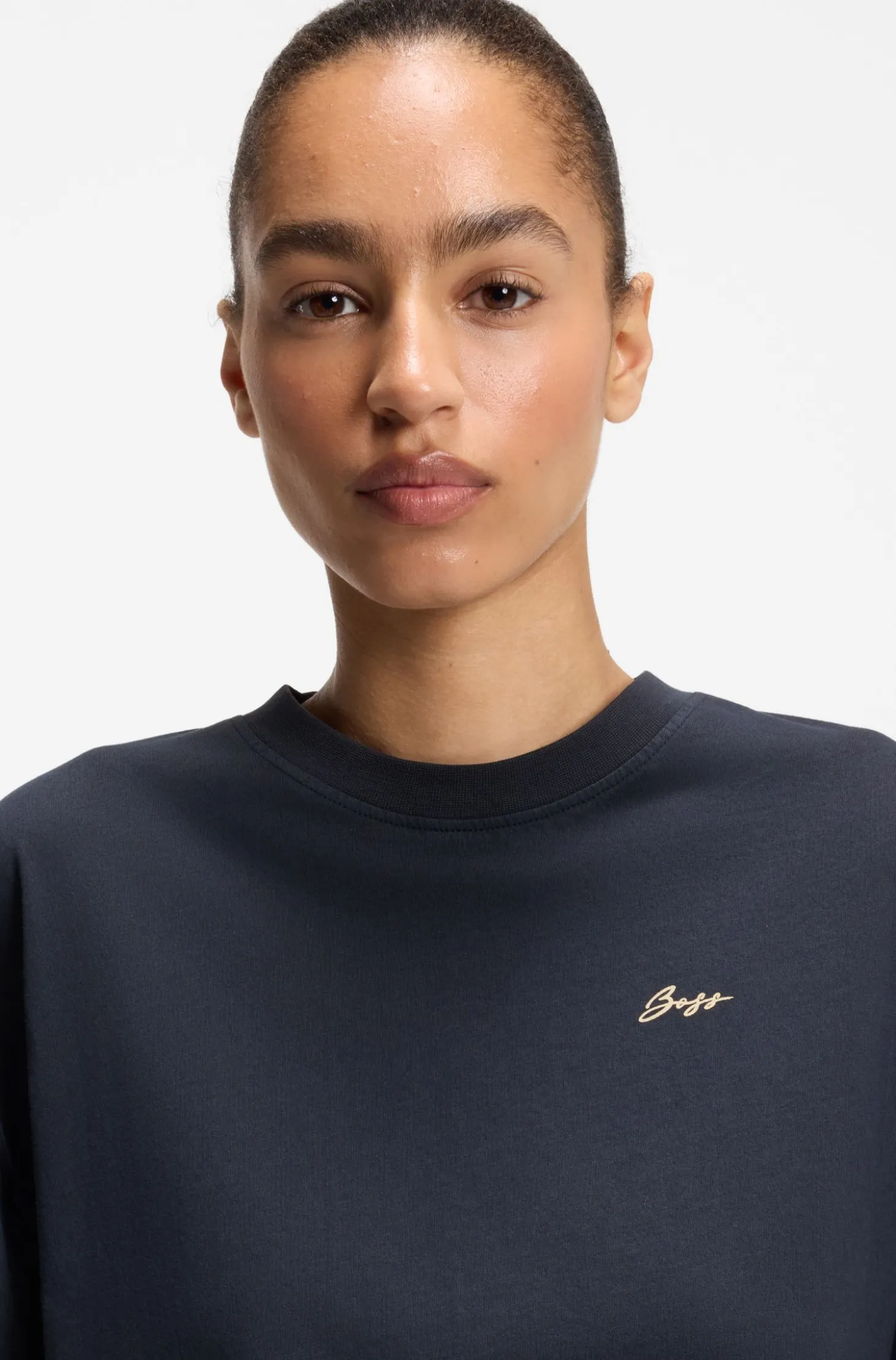 T-Shirt aus Baumwoll-Jersey mit Slogan-Artwork
