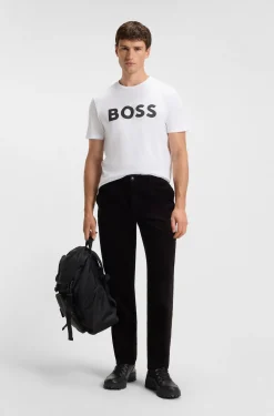 T-Shirt aus Baumwoll-Jersey mit großem Logo-Print