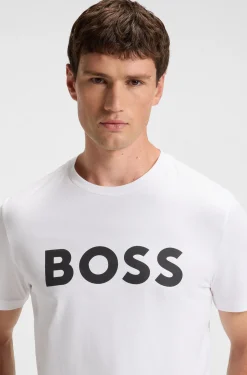 T-Shirt aus Baumwoll-Jersey mit großem Logo-Print