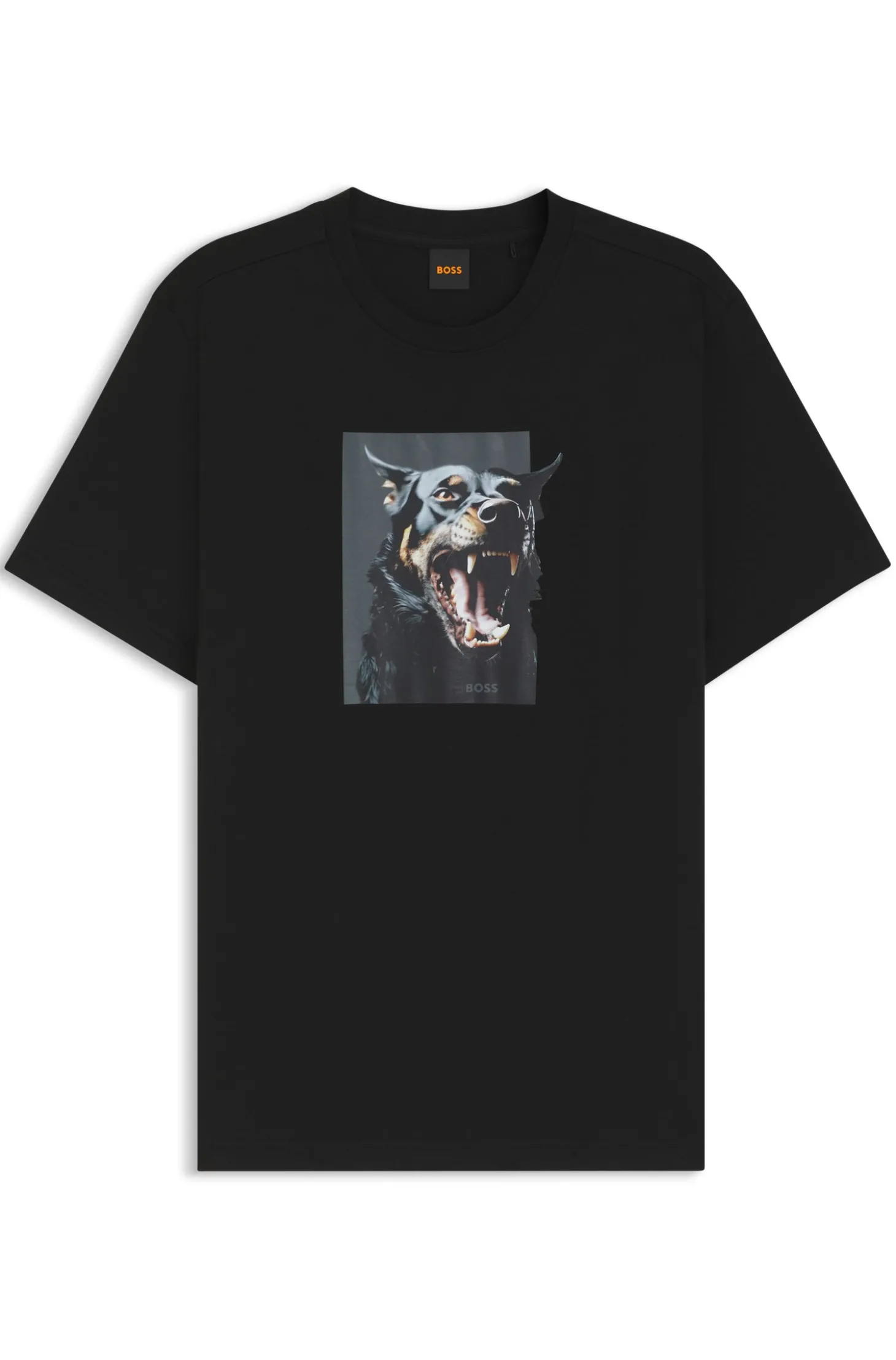 T-Shirt aus Baumwoll-Jersey mit Tier-Artwork