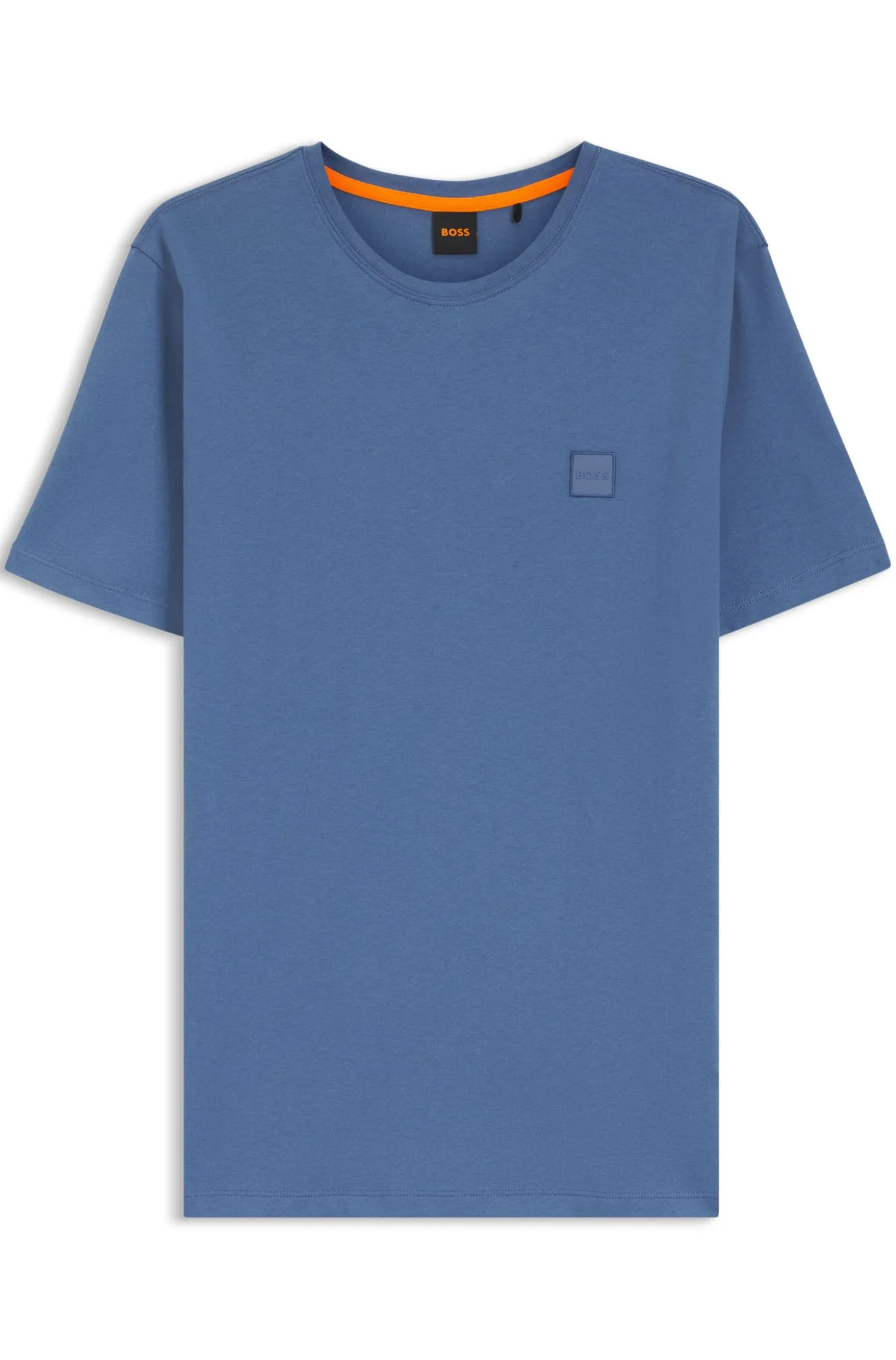 T-Shirt aus Baumwoll-Jersey mit Logo-Patch