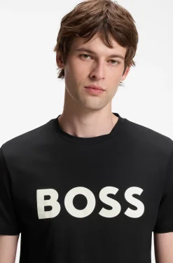 T-Shirt aus Baumwoll-Jersey mit großem Logo-Print