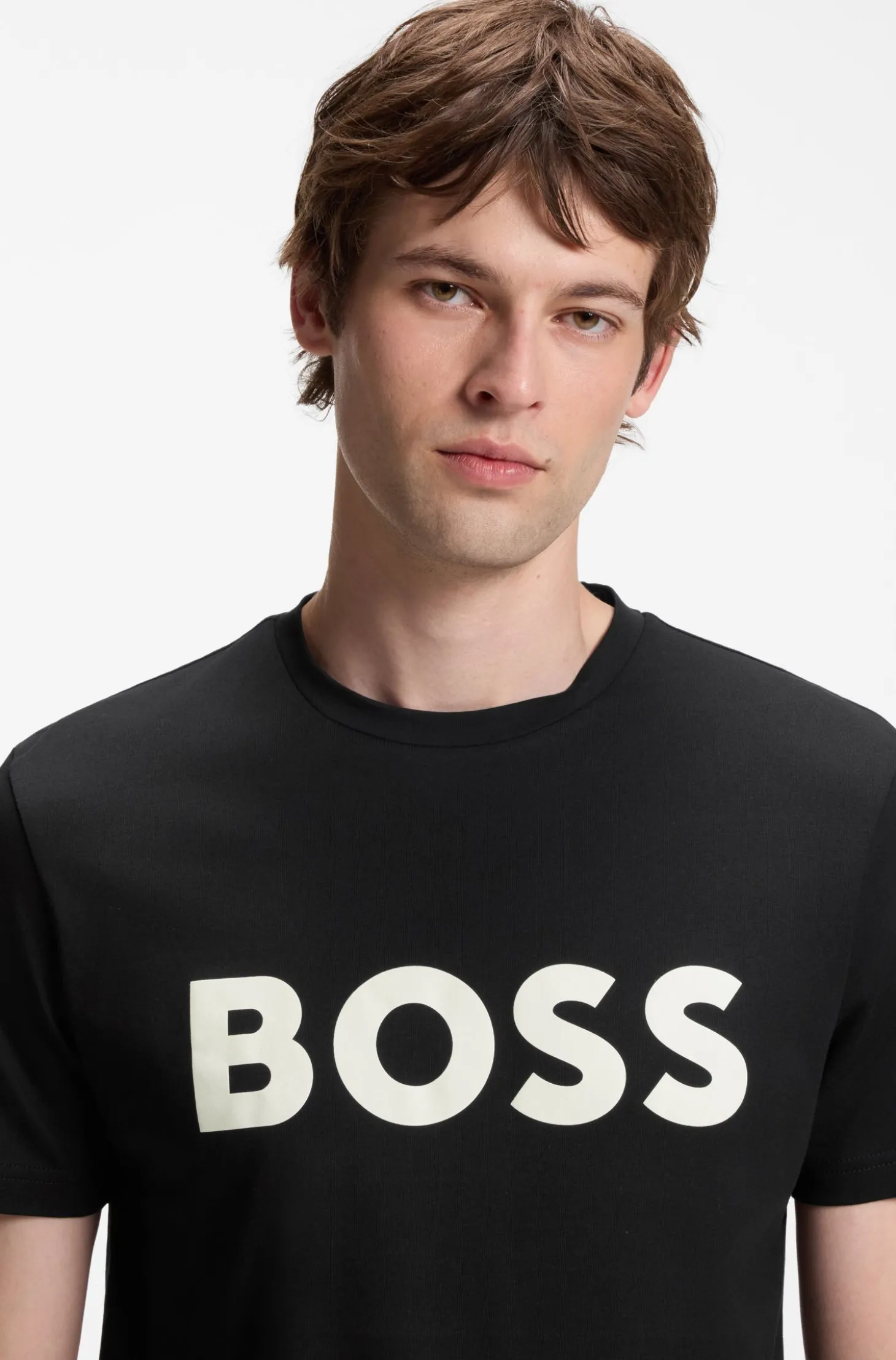 T-Shirt aus Baumwoll-Jersey mit großem Logo-Print