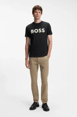 T-Shirt aus Baumwoll-Jersey mit großem Logo-Print
