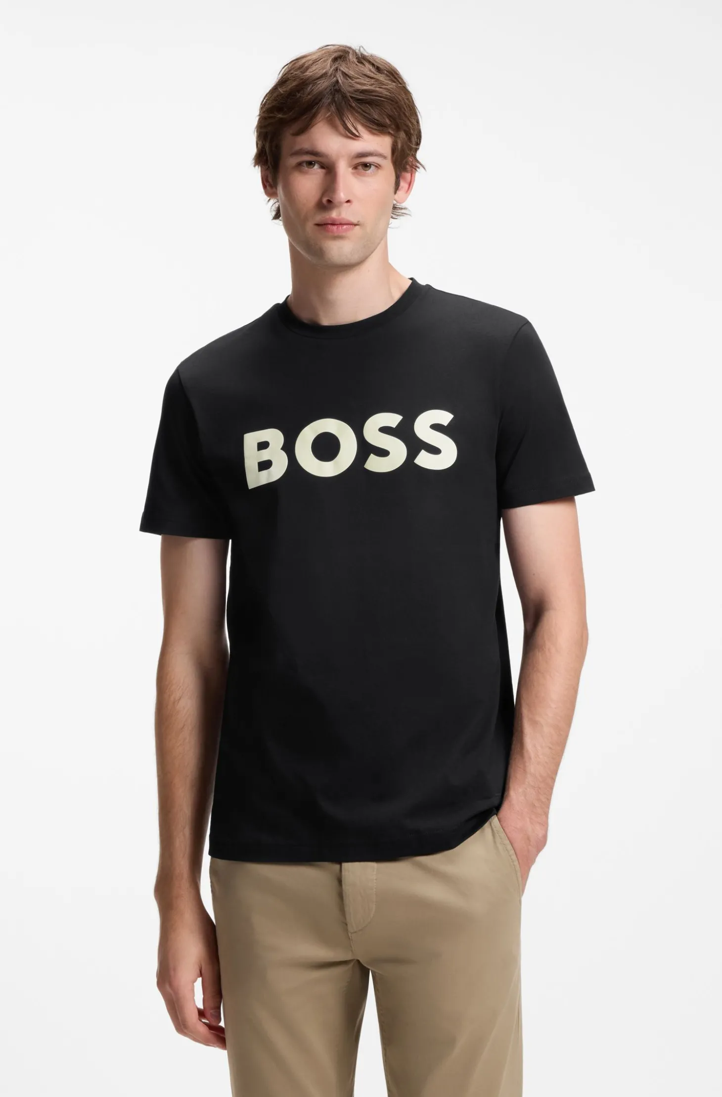 T-Shirt aus Baumwoll-Jersey mit großem Logo-Print