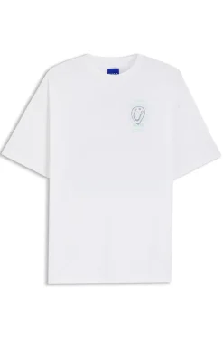 T-Shirt aus Baumwoll-Jersey mit Artwork-Print