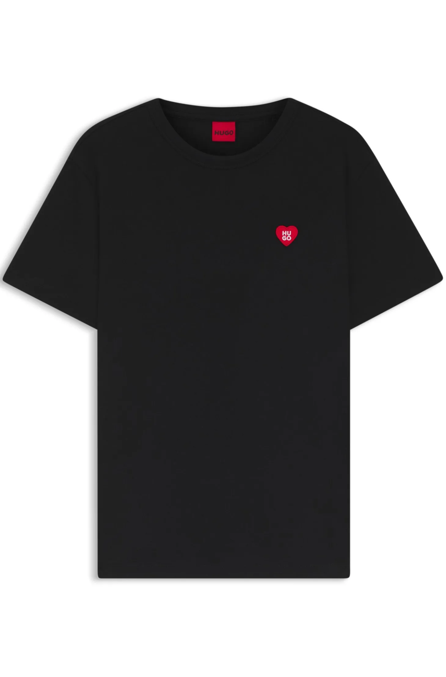 T-Shirt aus Baumwoll-Jersey mit Herz-Logo