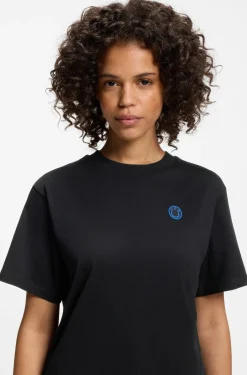 T-Shirt aus Baumwoll-Jersey mit Happy HUGO Logo