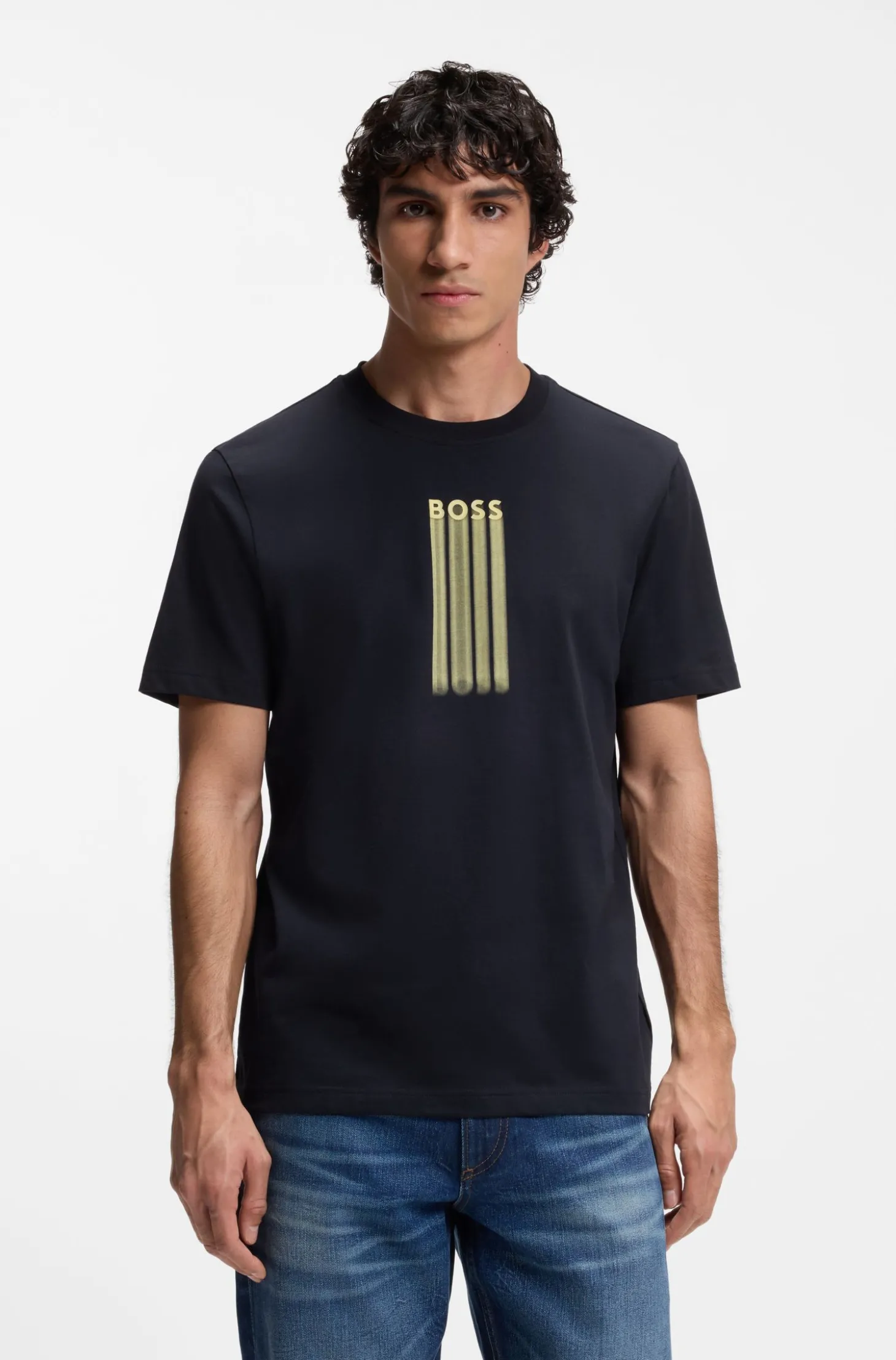 T-Shirt aus Baumwoll-Jersey mit Logo-Artwork