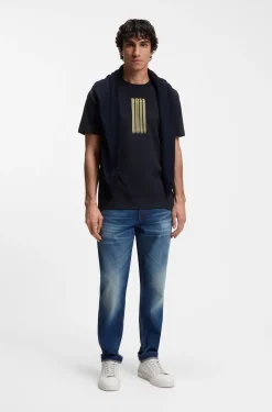 T-Shirt aus Baumwoll-Jersey mit Logo-Artwork