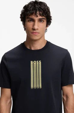 T-Shirt aus Baumwoll-Jersey mit Logo-Artwork