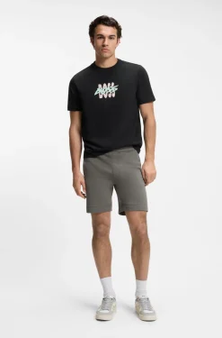T-Shirt aus Baumwoll-Jersey mit Logo-Artwork