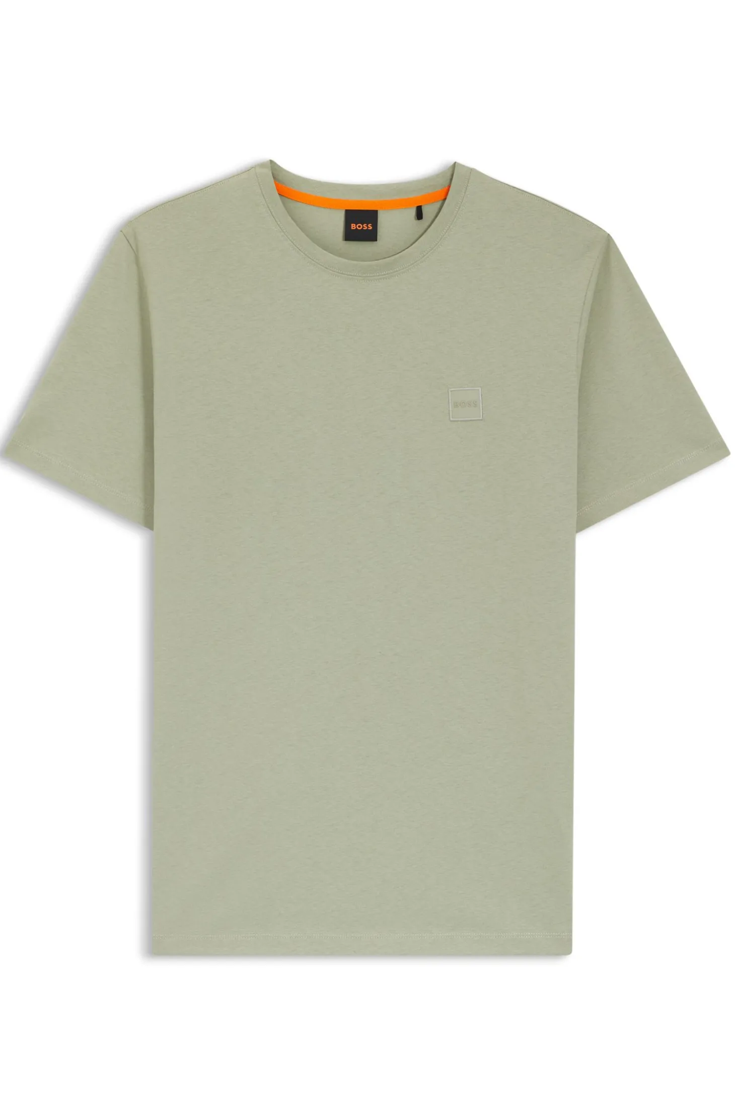 T-Shirt aus Baumwoll-Jersey mit Logo-Patch