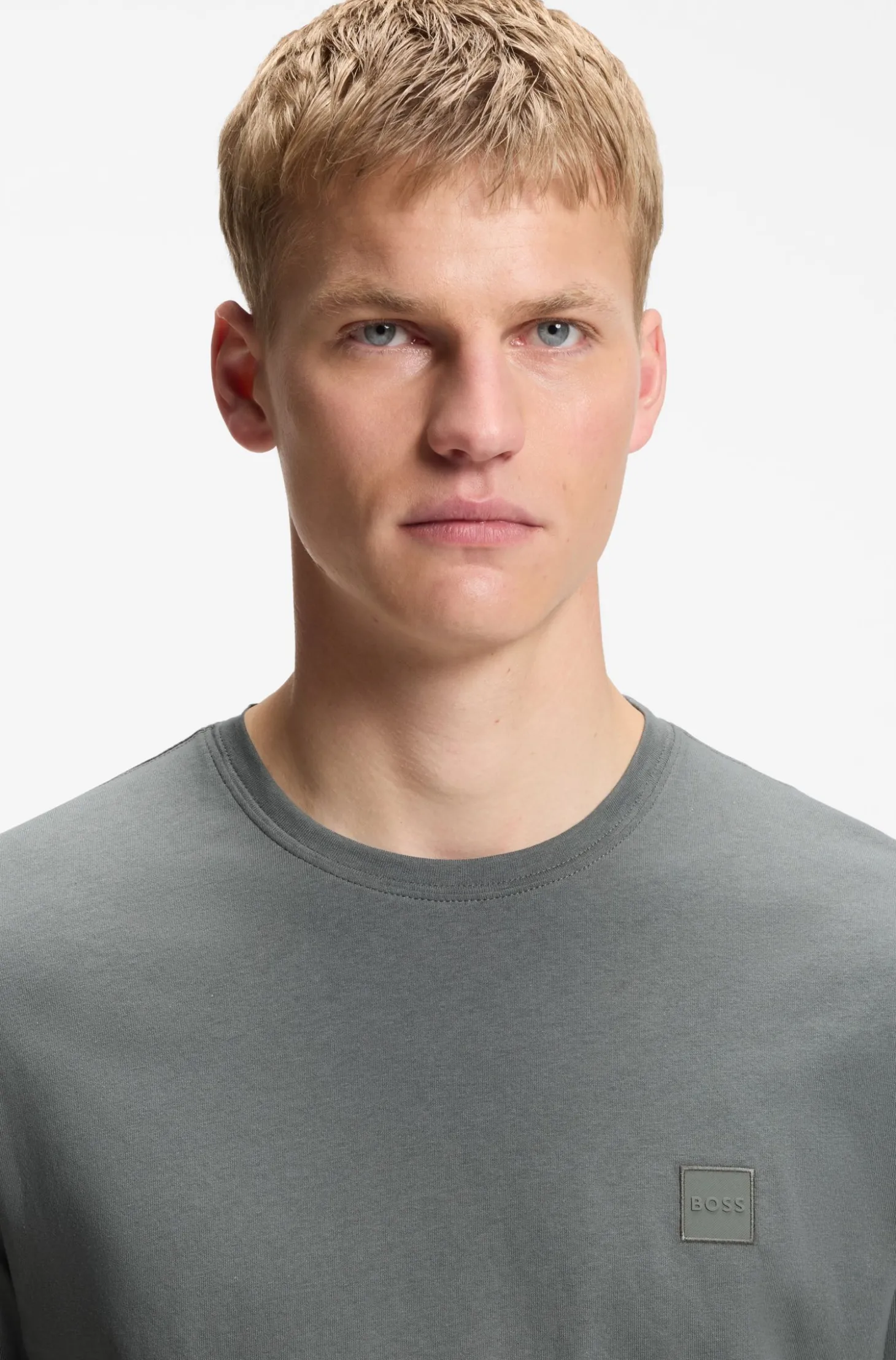 T-Shirt aus Baumwoll-Jersey mit Logo-Patch
