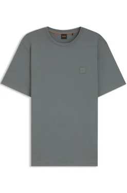 T-Shirt aus Baumwoll-Jersey mit Logo-Patch