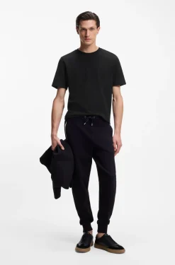T-Shirt aus Baumwoll-Mix mit Bubble-Jacquard-Struktur