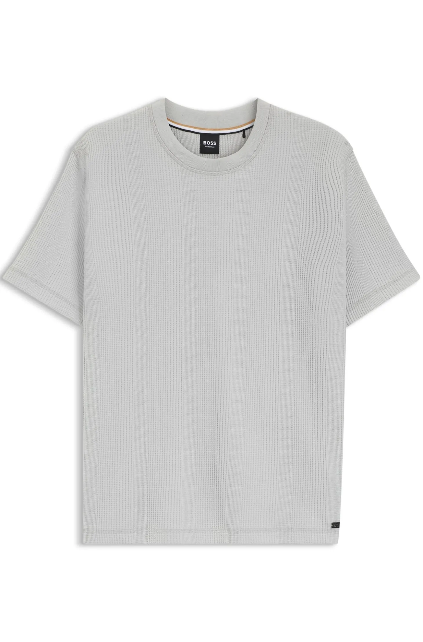 T-Shirt aus Baumwoll-Mix mit Waffelstruktur