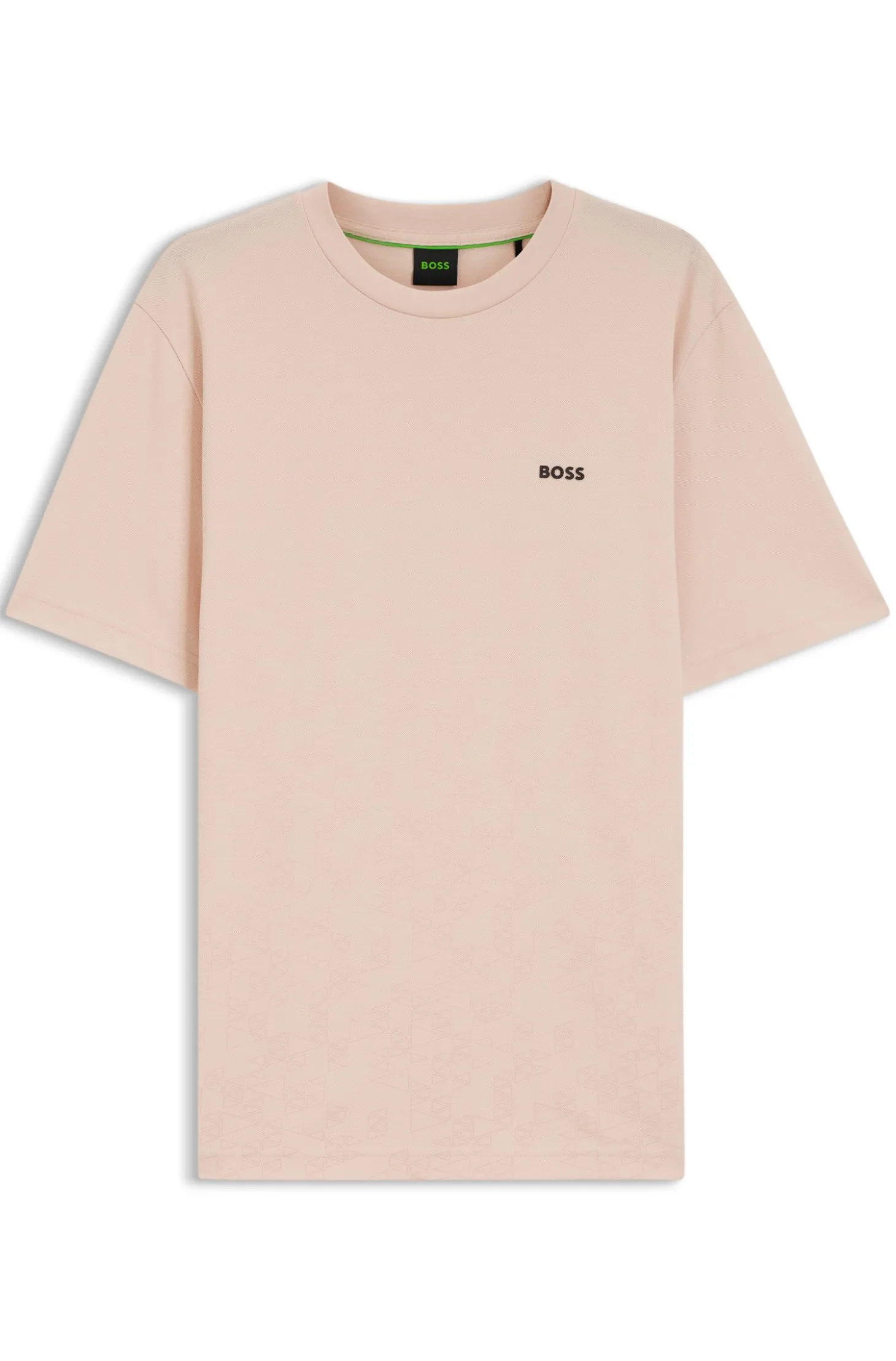 T-Shirt aus Baumwoll-Piqué mit Allover-Print