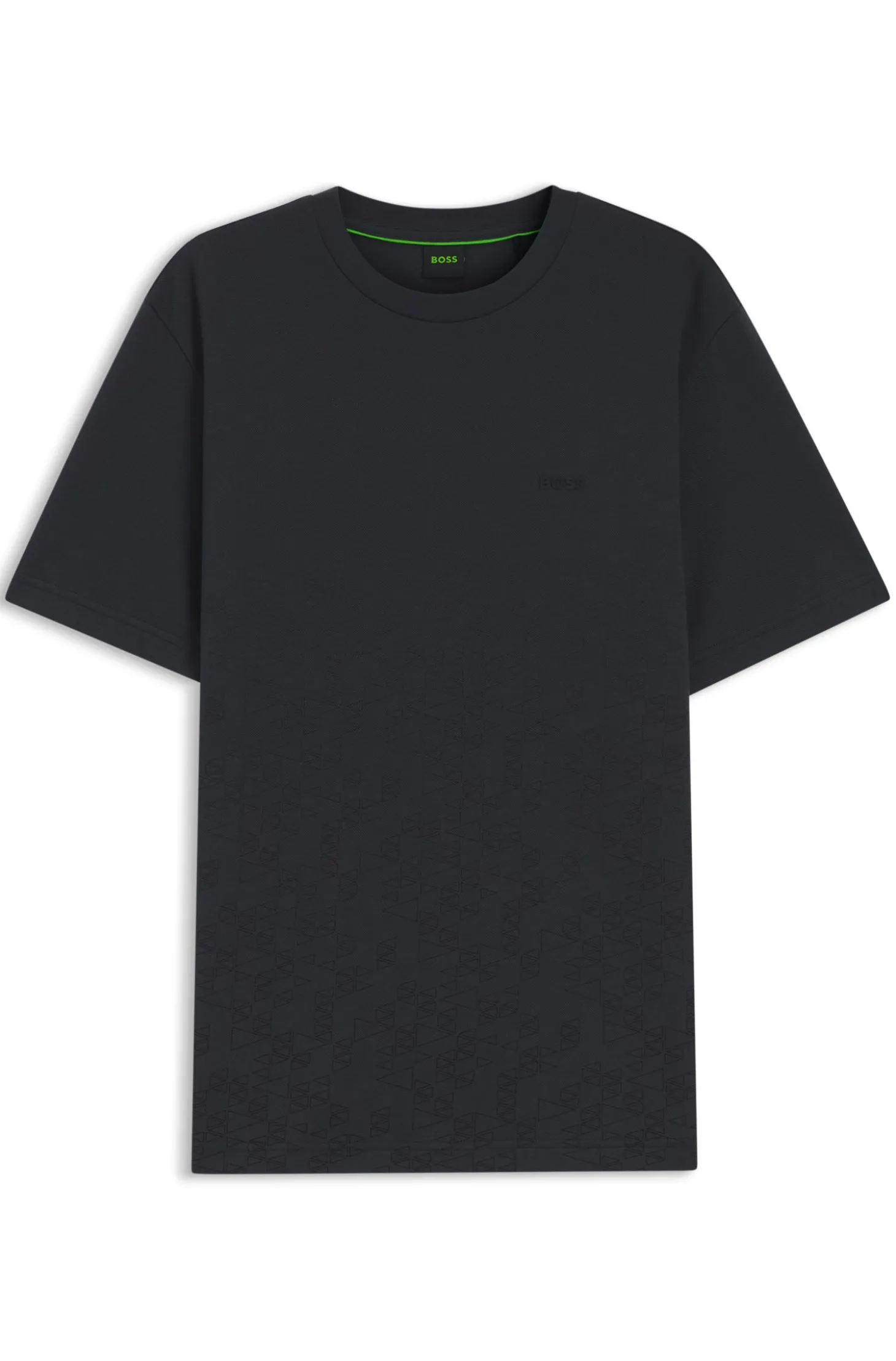 T-Shirt aus Baumwoll-Piqué mit Allover-Print