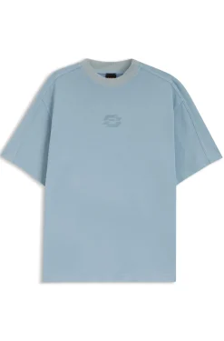 T-Shirt aus Interlock-Baumwolle mit Logo-Artwork