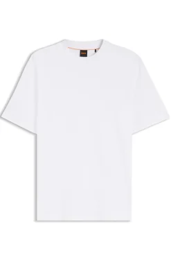 T-Shirt aus Interlock-Baumwolle mit Logo-Stickerei