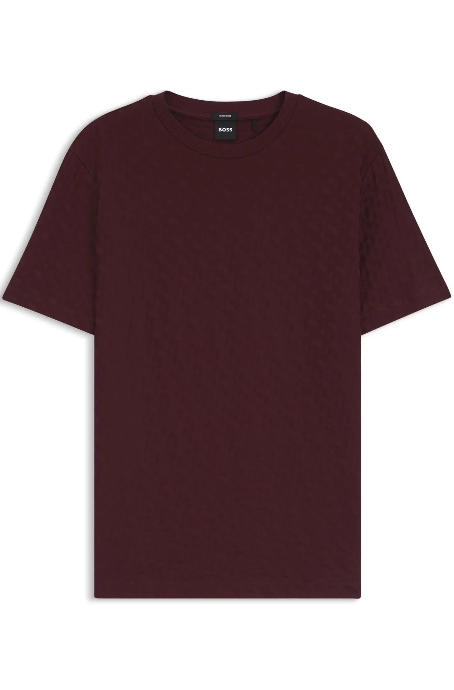 T-Shirt aus merzerisierter Baumwolle mit Jacquard-Monogrammen