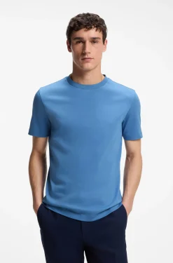 T-Shirt aus merzerisierter Supima-Baumwolle mit Rundhalsausschnitt