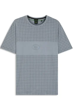 T-Shirt aus Pima-Baumwolle mit Karo-Print