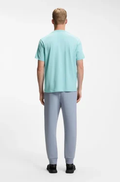 T-Shirt aus Stretch-Baumwolle mit Jacquard-Tape