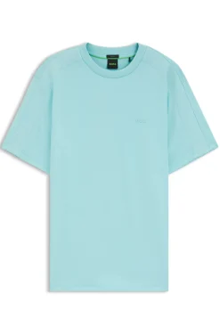 T-Shirt aus Stretch-Baumwolle mit Jacquard-Tape