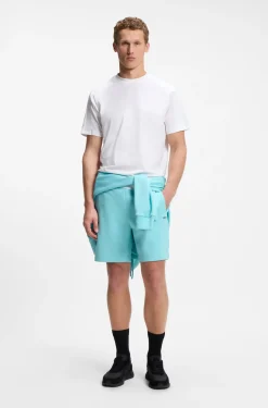 T-Shirt aus Stretch-Baumwolle mit Jacquard-Tape