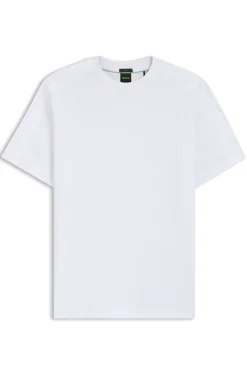 T-Shirt aus Stretch-Baumwolle mit Jacquard-Tape