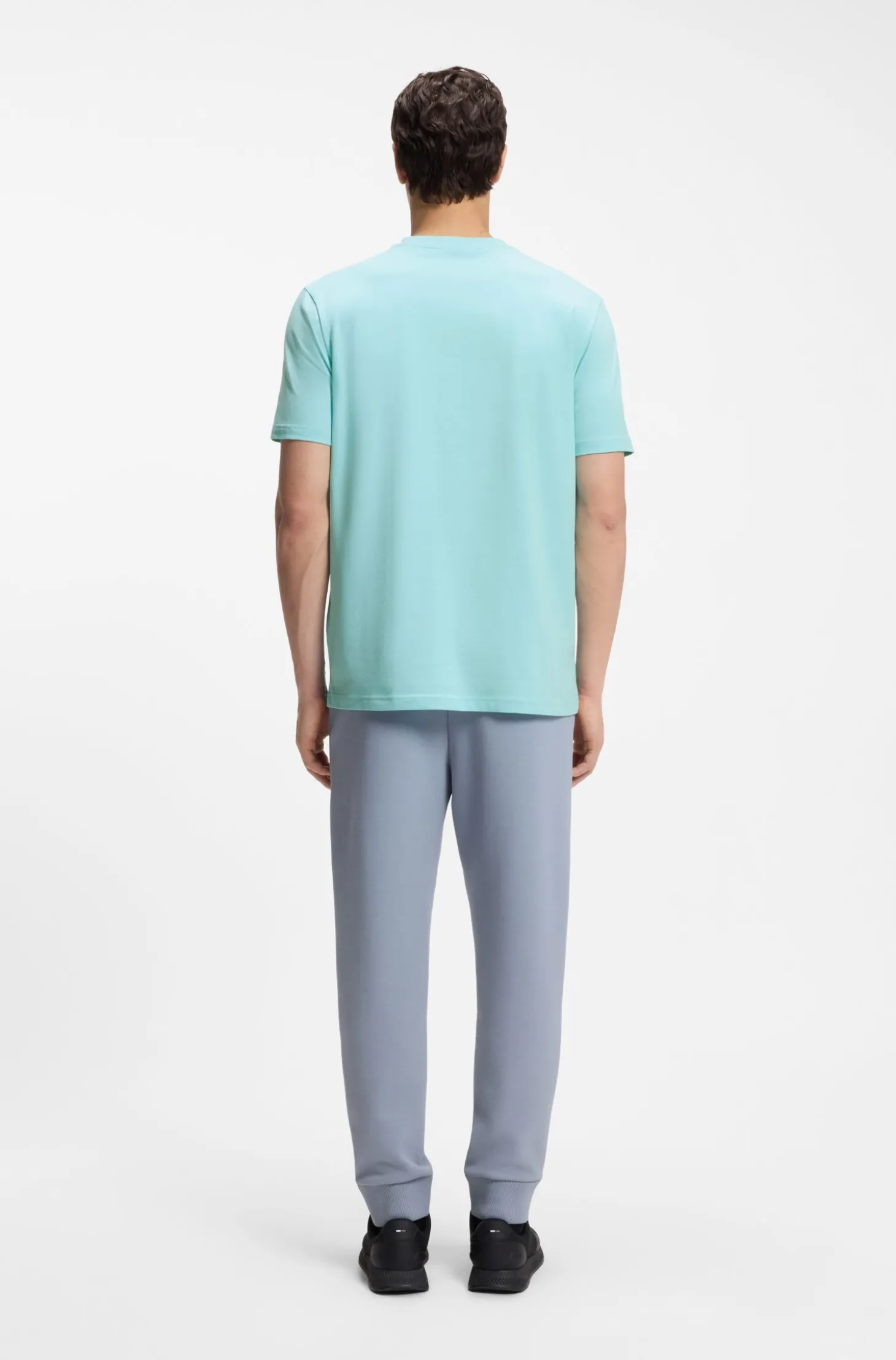 T-Shirt aus Stretch-Baumwolle mit Logo-Detail