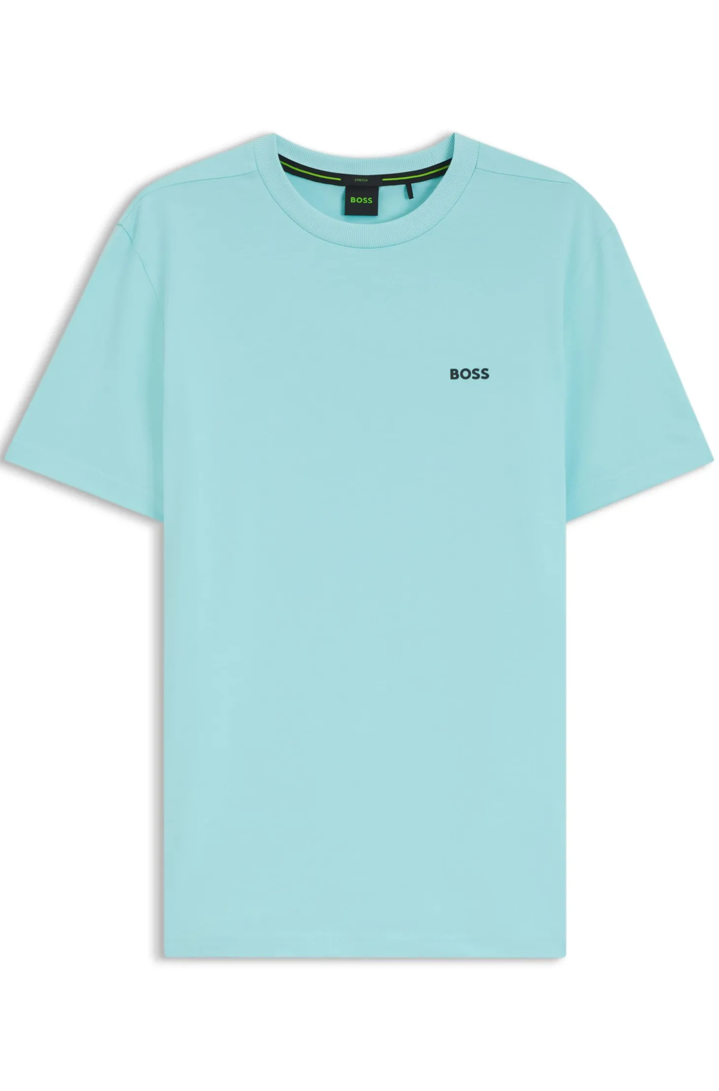 T-Shirt aus Stretch-Baumwolle mit Logo-Detail