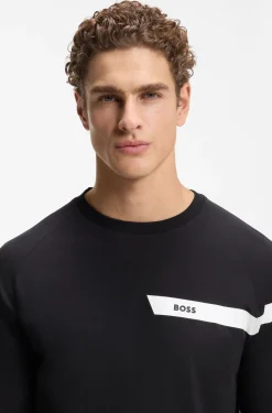 T-Shirt aus Stretch-Baumwolle mit Logo-Print