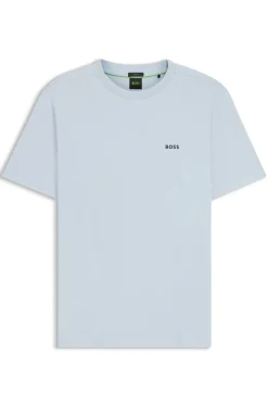 T-Shirt aus Stretch-Baumwolle mit Logo-Detail