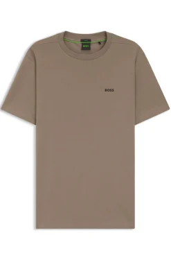T-Shirt aus Stretch-Baumwolle mit Logo-Detail