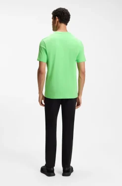 T-Shirt aus Stretch-Baumwolle mit Logo-Detail
