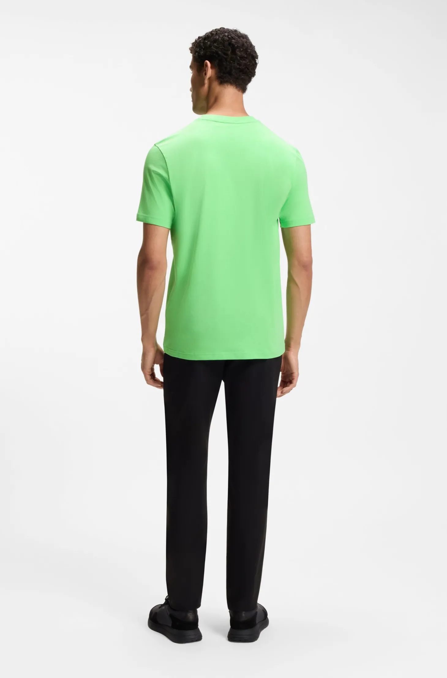 T-Shirt aus Stretch-Baumwolle mit Logo-Detail